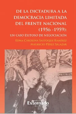 Edna Carolina Sastoque Ramírez De la dictadura a la democracia limitada del Frente Nacional обложка книги