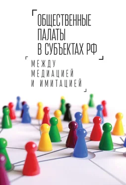 Коллектив авторов Общественные палаты в субъектах РФ: между медиацией и имитацией обложка книги