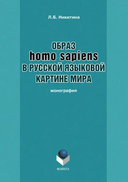 Лариса Никитина Образ homo sapiens в русской языковой картине мира обложка книги