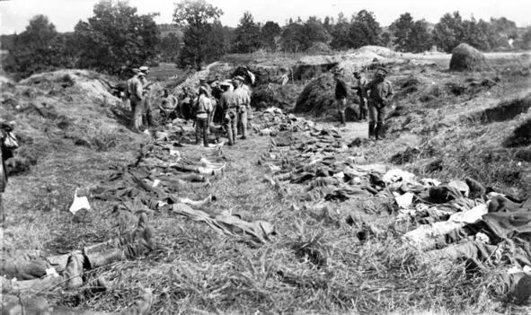 116 погибших во время газовой атаки у Крево 9 августа 1916 года Источник - фото 23