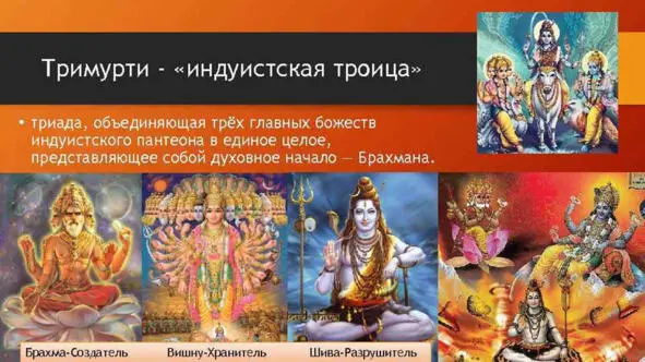 БРАХМАсоздатель ВИШНУхранитель ШИВАразрушитель ИНДУИЗМ Основа не - фото 31