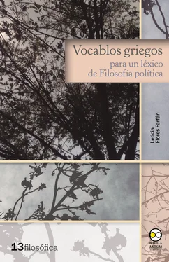 Leticia Flores Farfán Vocablos griegos para un léxico de Filosofía política обложка книги