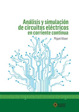 Miguel Alfonso Altuve Paredes Análisis y simulación de circuitos eléctricos en corriente continua обложка книги