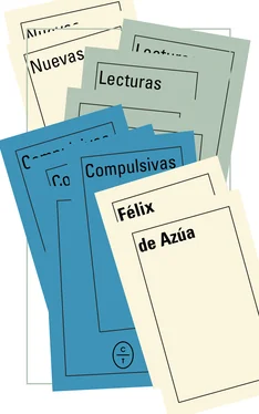 Félix de Azúa Nuevas lecturas compulsivas обложка книги