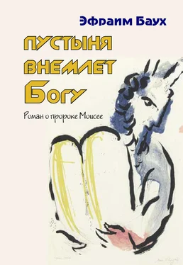 Эфраим Баух Пустыня внемлет Богу. Роман о пророке Моисее обложка книги