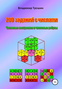 Владимир Трошин 200 заданий с числами. Числовые построения и числовые ребусы обложка книги