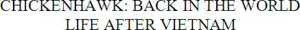 Chickenhawk Back in the World Life After Vietnam Published by Patience Press - фото 1