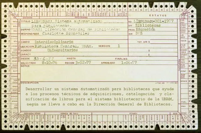Ejemplo de tarjeta Termatrex con muescas ca 1977 Ejemplo de tarjeta - фото 7