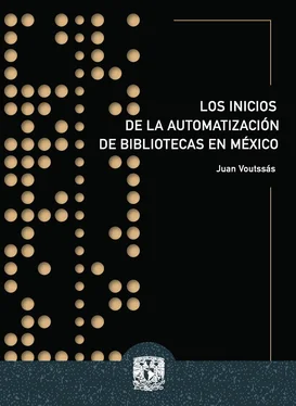 Juan Voutssás Márquez Los inicios de la automatización de bibliotecas en México обложка книги