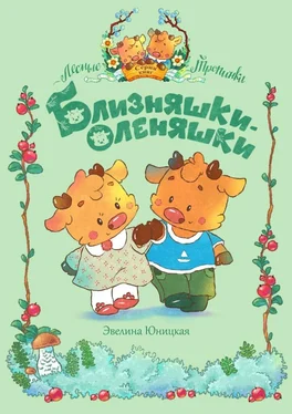 Эвелина Юницкая Близняшки-оленяшки обложка книги