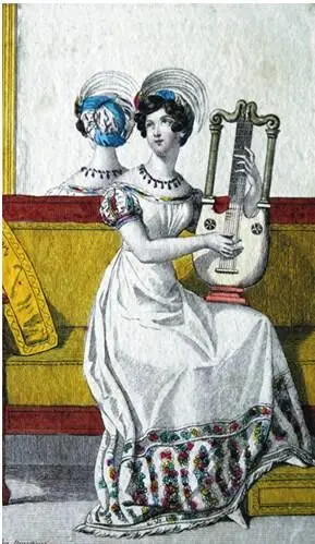 Модная картинка Petit Courrier des Dames 1822 Модная картинка Journal des - фото 22