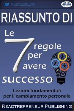 Readtrepreneur Publishing Riassunto Di ”Le 7 Regole Per Avere Successo” обложка книги