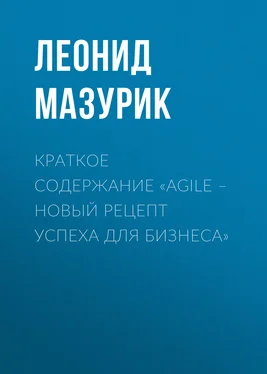 Леонид Мазурик Краткое содержание «Agile – новый рецепт успеха для бизнеса» обложка книги