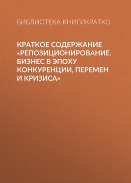 Библиотека КнигиКратко Краткое содержание «Репозиционирование. Бизнес в эпоху конкуренции, перемен и кризиса» обложка книги