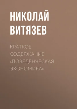 Николай Витязев Краткое содержание «Поведенческая экономика» обложка книги