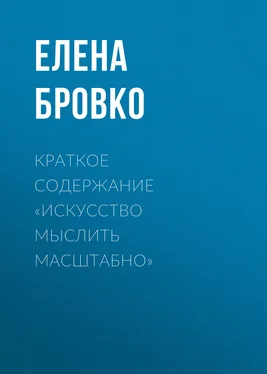 Елена Бровко Краткое содержание «Искусство мыслить масштабно» обложка книги