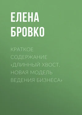 Елена Бровко Краткое содержание «Длинный хвост. Новая модель ведения бизнеса» обложка книги