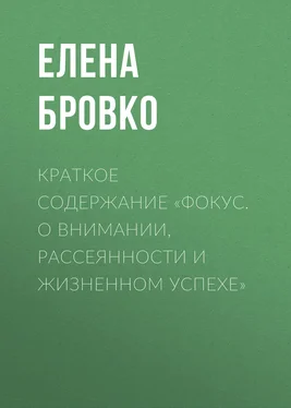 Елена Бровко Краткое содержание «Фокус. О внимании, рассеянности и жизненном успехе» обложка книги