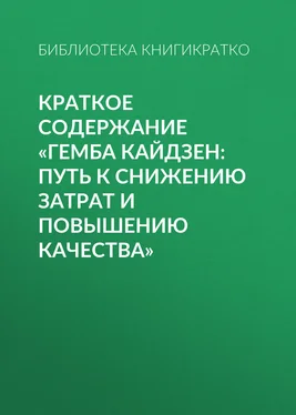 Библиотека КнигиКратко Краткое содержание «Гемба кайдзен: путь к снижению затрат и повышению качества» обложка книги