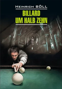 Heinrich Böll Billard um halb Zehn / Бильярд в половине десятого. Книга для чтения на немецком языке обложка книги