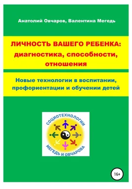 Анатолий Овчаров Личность вашего ребенка: диагностика, способности, отношения обложка книги