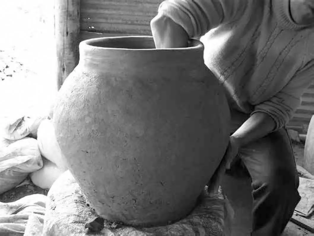 Figura 6Doris empuja con la mano que está adentro la barriga de la vasija - фото 8