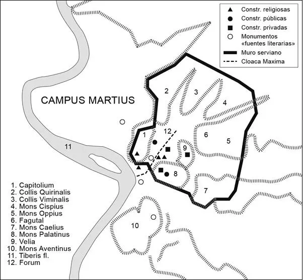 Mapa 2 La Roma arcaica II EL PRINCIPIO DE LA HISTORIA ENTRE EL MITO Y LA - фото 3