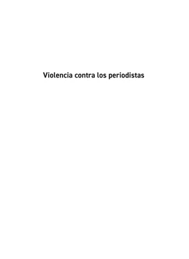 Marisol Cano Busquets Violencia contra los periodistas обложка книги