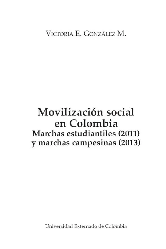 González M Victoria Elena Movilización social en Colombia marchas - фото 3