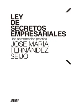 José María Fernández Seijo Ley de Secretos Empresariales обложка книги