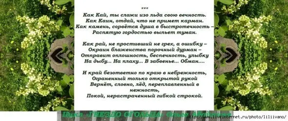 Как Кай ты сложи изо льда свою вечность Как Кай ты сложи изо льда свою - фото 5