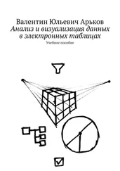 Валентин Арьков - Анализ и визуализация данных в электронных таблицах. Учебное пособие