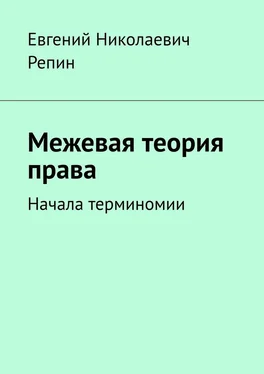 Евгений Репин Межевая теория права. Начала терминомии обложка книги