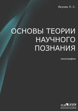 Лев Якунин Основы теории научного познания обложка книги