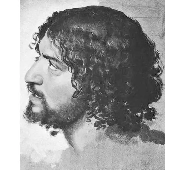 Эскиз головы иудея к картине Явление Христа народу Иванов А А 1842г Как - фото 2
