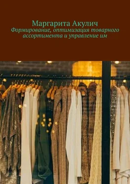 Маргарита Акулич Формирование, оптимизация товарного ассортимента и управление им обложка книги