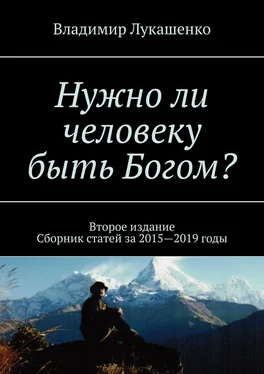 Владимир Лукашенко Нужно ли человеку быть Богом? Второе издание. Сборник статей за 2015—2019 годы обложка книги