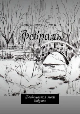 Анастасия Горкина Февраль. Посвящается моей бабушке обложка книги