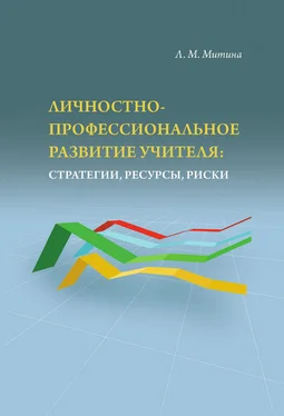 Лариса Митина Личностно-профессиональное развитие учителя: стратегии, ресурсы, риски обложка книги