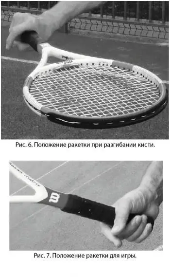 Ракетка удерживается цепко но без излишних напряжений Объясняется это тем - фото 5