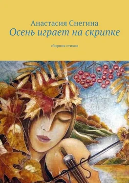 Анастасия Снегина Осень играет на скрипке. Сборник стихов обложка книги