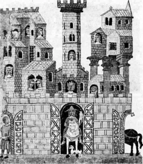 Рис 1 Миниатюра Вид города Трои из книги Диктиса Критского De bello - фото 1