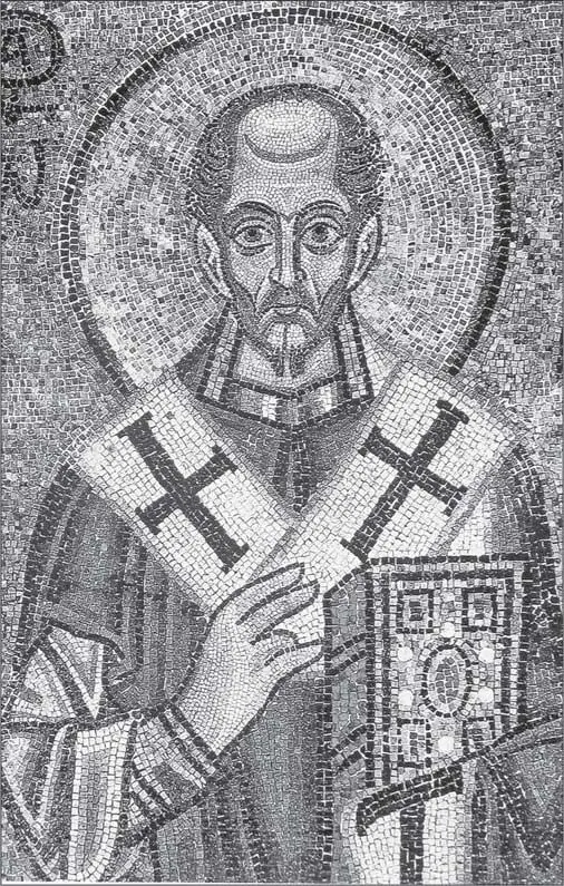 Святитель Иоанн Златоуст Мозаика XI в Киев Собор святой Софии И возвестит - фото 1