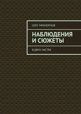 Олег Мраморнов НАБЛЮДЕНИЯ и СЮЖЕТЫ. В двух частях обложка книги