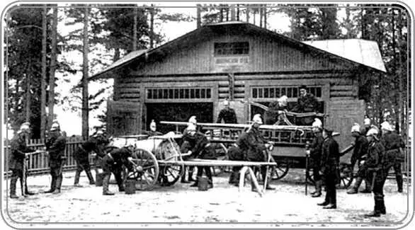Пожарная команда в Дибунах Почтовое отделение открылось в Дибунах в 1908 г а - фото 126
