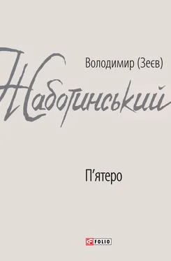 Володимир Жаботинський П’ятеро обложка книги