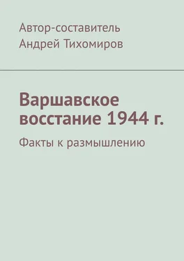 Андрей Тихомиров Варшавское восстание 1944 г. Факты к размышлению
