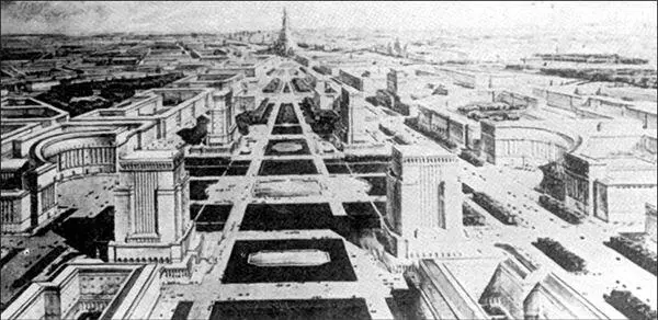 Проект нового центра Москвы 1935 г Сталинский план реконструкции Москвы - фото 12