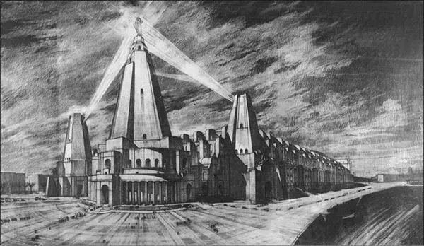 Проект Дворца Советов арх А Бразини 1931 г Проект главного зала - фото 23