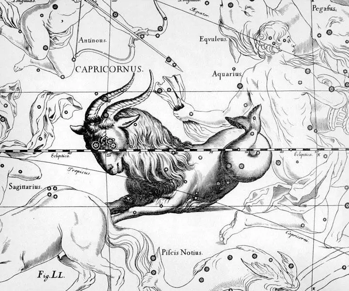 Созвездие Козерога Гравюра из атласа Яна Гевелия 1690 г Существует - фото 9
